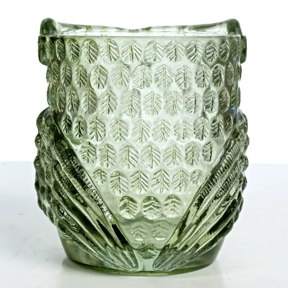 Owl Vase, Greeen, 4